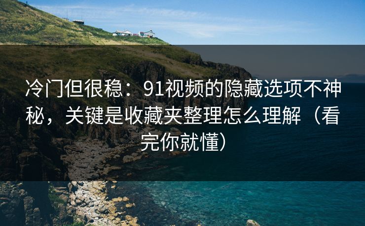 冷门但很稳：91视频的隐藏选项不神秘，关键是收藏夹整理怎么理解（看完你就懂）